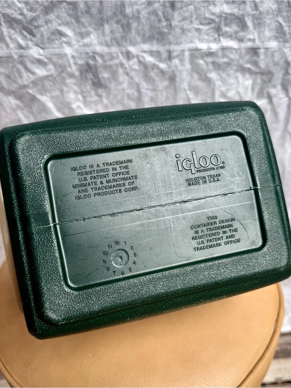Vintage Igloo MiniMate Cooler Green Cream Made in USA